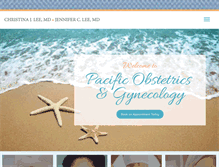 Tablet Screenshot of pacific-obgyn.com